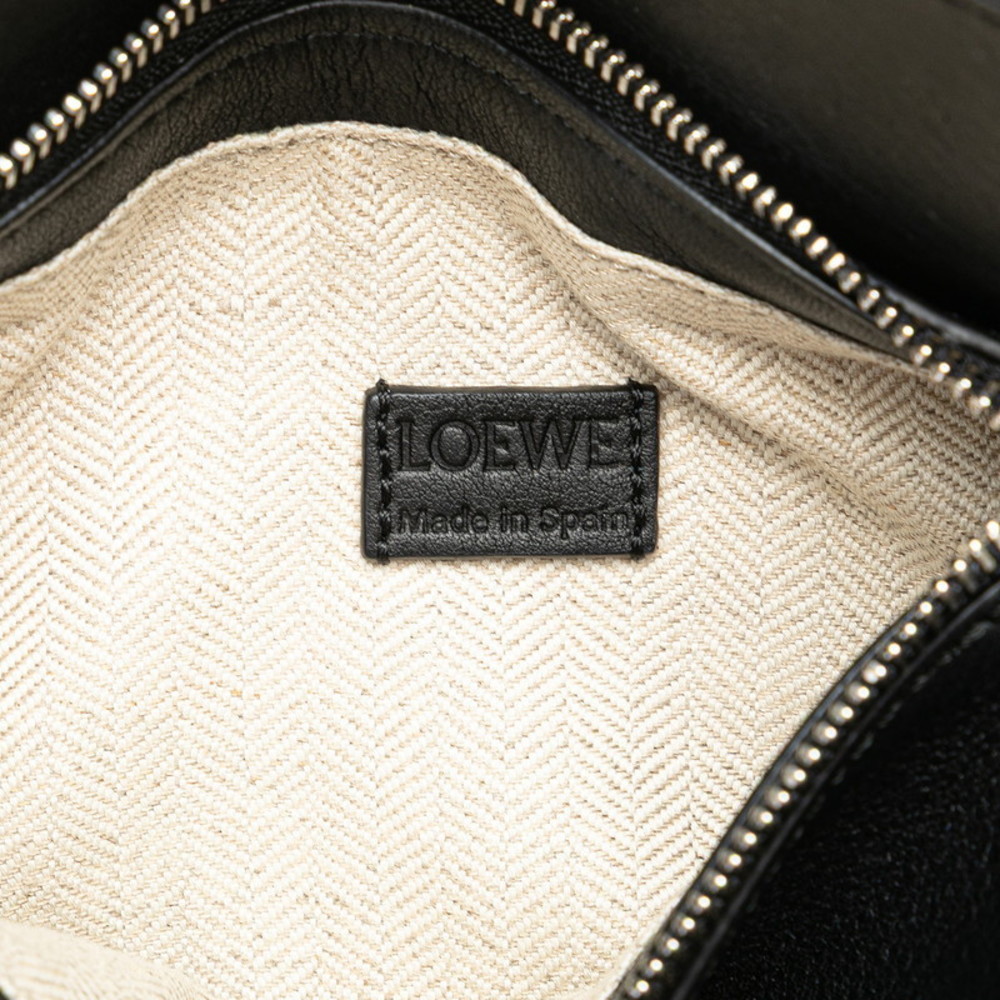 Loewe Edge Logo Bag Black Handbag Puzzle Mini Anagram Leather Shoulder - Picture 11 of 11